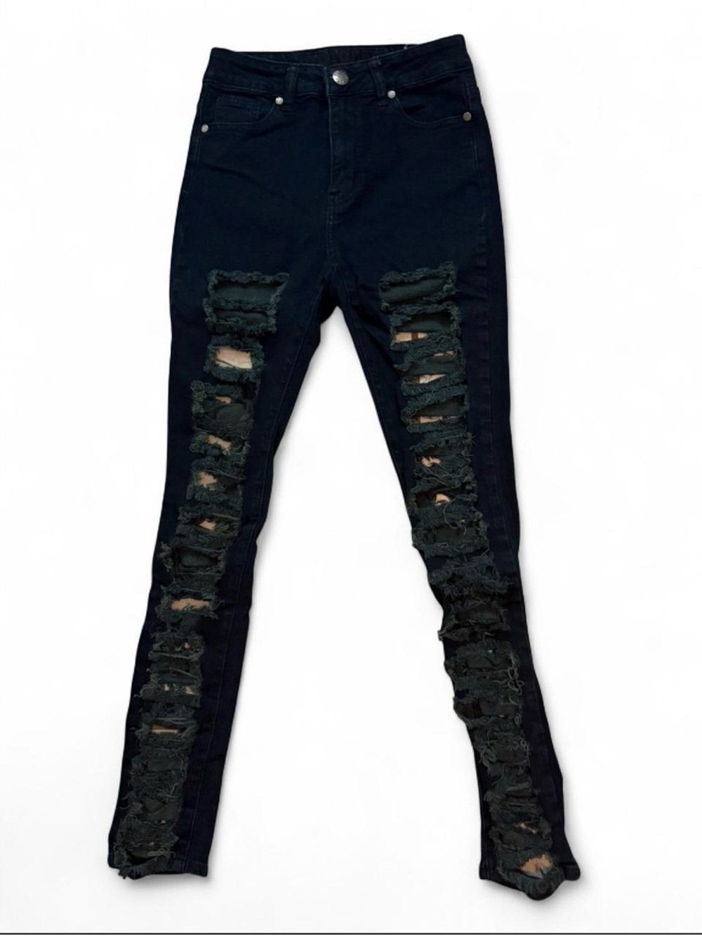Black Ripped Distressed Skinny Jeans